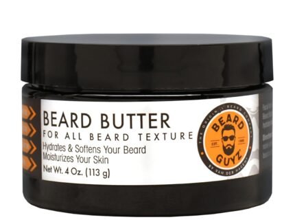 Beard Guyz Beard Butter – Moisturizing Beard Leave-In Conditioner and Softener for Men, Tames Frizz, Softens and Hydrates Facial Hair – 4 oz