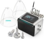 Beauty Star 3 in 1 Vacuum Cupping Therapy Machine with 1800ml Large Cups and Gua Sha Pumps, Professional Diamond Microdermabrasion Machine with Spray Gun, Max Sunction 80cmHg