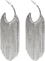 Boho Linear Tassel Drop Dangling Earrings For Women,Long Formal Country Bohemian Fringe Chain Chandelier Prom Statement Trendy Earrings For Party Prom