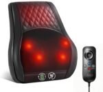 Boriwat Shiatsu Back Massager for Pain Relief Deep Tissue-Movable Electric Neck Back Massager with Heat-Rechargeable Cordless Massage Heated Lower Back Massage-Gift for Men Women