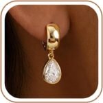 CHESKY Chunky Gold Dangle Earrings, Drop Earrings for Women