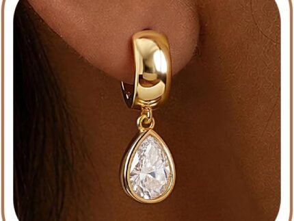 CHESKY Chunky Gold Dangle Earrings, Drop Earrings for Women
