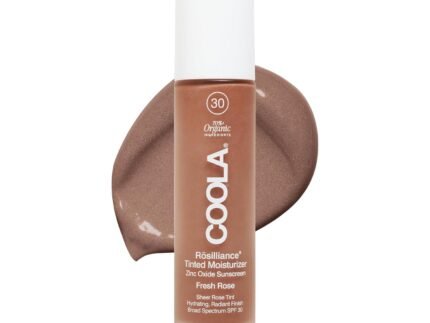 COOLA Organic Rosilliance Tinted Moisturizer with SPF 30, Dermatologist Tested, 1.5 FL Oz