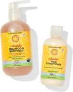 California Baby Calendula Baby Shampoo and Conditioner Set | 100% Plant-Based | 19oz Soothing Lavender Body Wash + 8.5oz Lavender Conditioner |