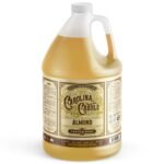 Carolina Castile Soap Almond Scent – Certified Organic Base, High Olive Oil Content, Non-Drying, Made with Organic Oils, Concentrated Natural Body Wash for Men and Women (Almond, 1 Gallon)