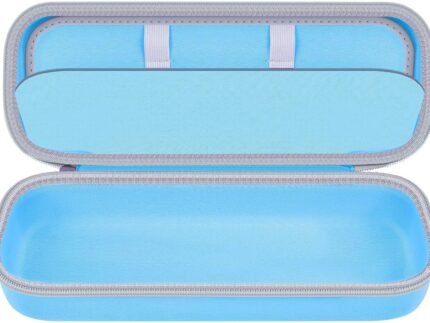Case Compatible with Houzzi/for NuDerma/for Signstek/for APREUTY/for FAZJEUNE/for NewWay Professional Clinical Portable Handheld High Frequency Skin Wand Machine, 6 Neon & Argon Wands (Box Only)-Blue