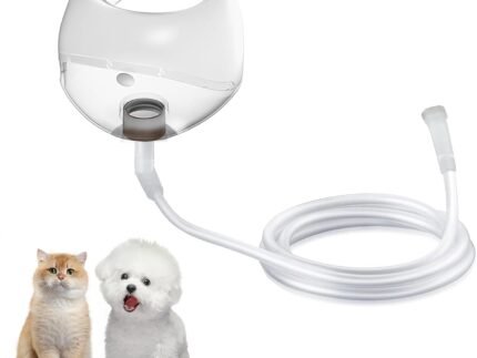 Cat Inhaler Mask, Oxygen Mask for Cats and Puppies, Pet Oxygen Mask and Tube, Suitable for Cats and Small Dogs (Equipment Not Included) S