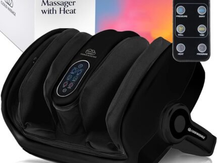 Cloud Massage Shiatsu Foot Massager with Heat, Standard Size, Black