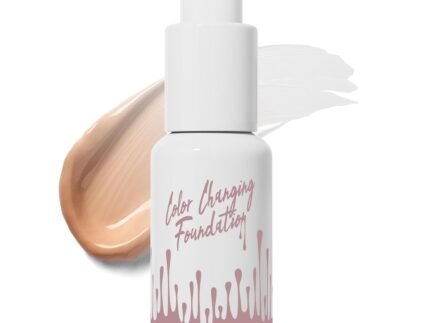 Color-Changing Foundation for Mature Skin, Self-Adjusting Natural Finish, Buildable Light-to-Medium Coverage, Blurs Imperfections & Fine Lines with Hypoallergenic Hydrating All Skin Types, Clear 30ml