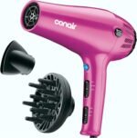 Conair Hair Dryer with Diffuser and Concentrator, 1875W, Pink