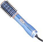 Conair Nano Titanium Ceramic Frizz Defense 1½” (38 mm) Compact Lightweight Hot Air Styling Curl, Straighten, Waver Brush – BC850