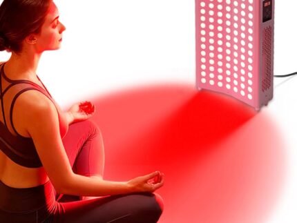 Curved Red Light Therapy Panel, 105 LEDs, Near‑Infrared Light Device