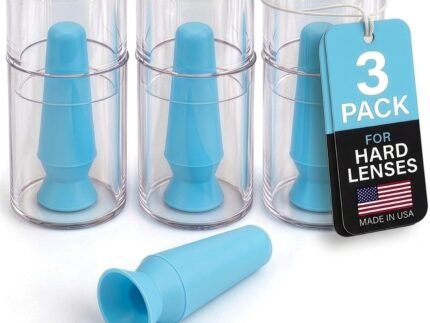 DMV Scleral Cup Contact Lens Applicator Tool Made in USA 3 Pack – Blue