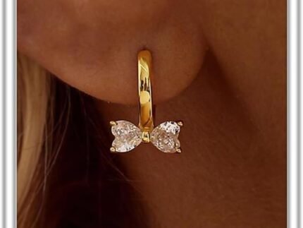 Dangle Earrings for Women, Dainty Huggie Hoop Dangle Earrings