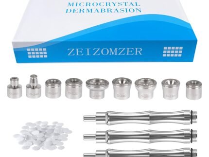 Diamond Dermabrasion Head, Microdermabrasion Kit (9 Tips and 3 Wands and 1 Pack Filters), Facial Exfoliator Tool for Home