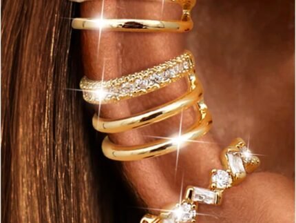 Ear Cuffs Non-Piercing for Women Cute Small Clip-On Cartilage Earrings