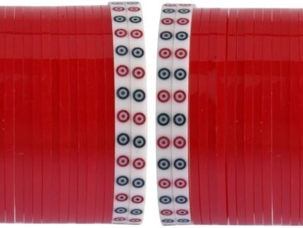 Efulgenz Indian Bridal Bangle Acrylic Punjabi Chuda Chura Set