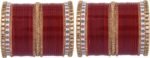 Efulgenz Indian Bridal Bangle Set Punjabi Chura Chuda Wedding Bracelet