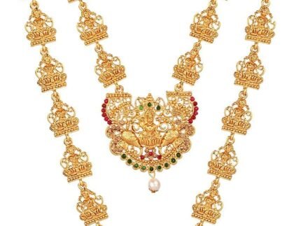 Efulgenz Indian Jewelry Sets Temple Long Indian Necklaces Dangle Earrings