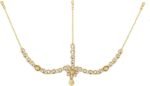 Efulgenz Indian Maang Tikka Bridal Mathapatti Head Chain Hair Accessory