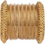 Efulgenz Indian Oxidized Bangle Boho Vintage Crystal Bracelets Set