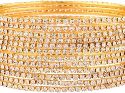 Efulgenz Indian Oxidized Bohamian CZ Crystal Bracelet Bridal Jewelry