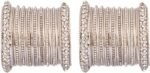 Efulgenz Indian Oxidized Boho Bangle Vintage CZ Crystal Bracelets Set