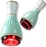 Electric Cupping Massager for Body with Suction, Red Light & Heat, Lymphatic Drainage Massager, 12 Intensity Body Sculpting Machine, Cellulite Massage Tool for Arms Legs Waist Back-G