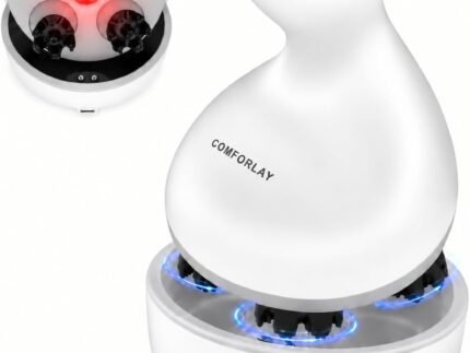 Electric Head Massager,Red Light Scalp Massager for Stress Relief