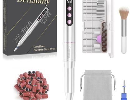 Electric Nail Drill Cordless 35000RPM Portable Electric Nail File