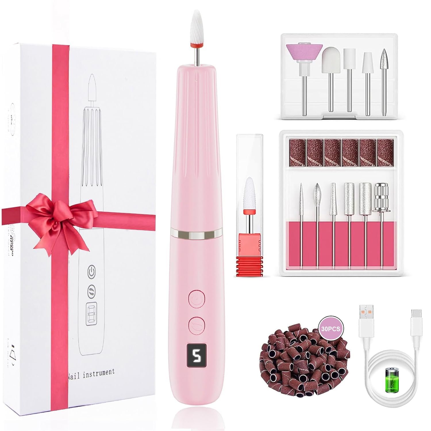 Electric Nail Filer, Professional Nail Drill Kit, Electric Nail Drill Kit Electric Nail Filer, Professional Nail Drill Kit, Electric Nail Drill Kit