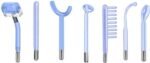 Electrode Wand Glass Tube Handheld Spare Parts for Facial Skin Wand Hair Care Instrument 7Pcs/Set Different Tubes (Blue)