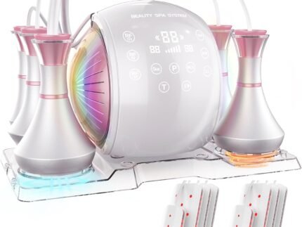 Elite Body Massage Beauty Machine–Multifunctional Device with Multiple Handles for Face and Body Care,Home Use and Spa-Like Experience
