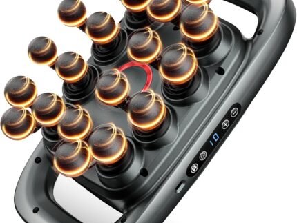 Envyvip 20-Heads Back Massager for Deep Tissue, Fathers Day Birthday Gifts for Men, Dad, Husband, Grandpa – 3 Modes 30 Speeds, Large Massage Area