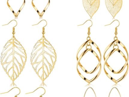 FUNEIA 6 Pairs Drop Dangle Earrings for Women Threader Earring Set