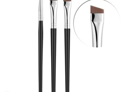 Fine Angled Eyeliner Brush, JASSINS Ultra thin EyeLiner Brushes Set(3PCS)