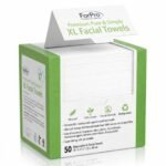 ForPro Pure & Simple XL Facial Towels, 50ct, 10″x11.5″, Vegan, Cruelty-Free