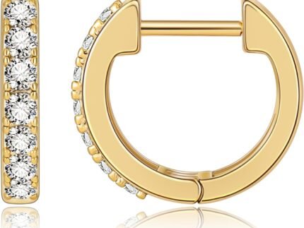 Gacimy Huggie Earrings for Women, Small CZ Hoop Earrings