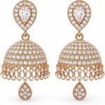 Gold Plated Earrings for Women,Traditional Earrings for Women,Ethnic Jewelry Drop Earring for Wedding Party