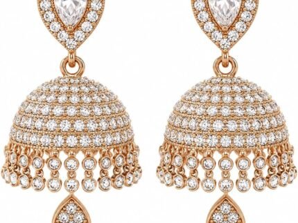 Gold Plated Earrings for Women,Traditional Earrings for Women,Ethnic Jewelry Drop Earring for Wedding Party