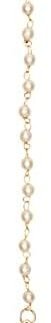 Gold Plated Pearl Kundan Maang Tikka for Kids