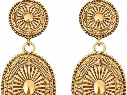 Gold Western Earrings Country Concert Outfits for Women Concho Jewelry