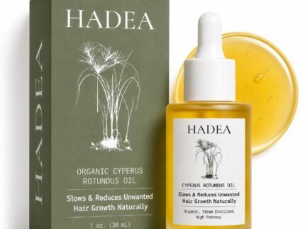 HADEA Cyperus Rotundus Oil to Reduce Hair Growth 100% Organic High-Potency Steam Distilled Cyprus Nutgrass Cypress Inhibitor | Cypress Rotundus Oil For Pcos, Hirsutism, Any Unwanted Hair 30ml