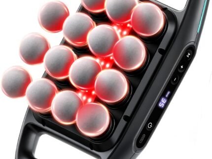 HEYCHY 16 Head Massage Gun with 5mm Amplitude, 35 Levels, 4 Modes, Black