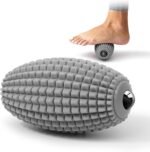 HODEMI Vibrating Massage Ball Roller with Rolling Head, 3 Speeds, Gray