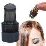 Hair Oil Applicator Bottle with Scalp Massager – Root Comb and Ball Tip for Hair Growth (Transparent Grey)