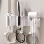 Hair Tool Organizer Wall Mount, Hair Dryer & Curling Iron Storage