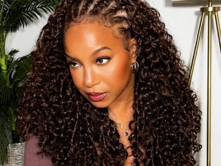Half Wig Human Hair Chocolate Brown Colour 4# Deep Wave 20 Inch 180% Density 3 In 1 Curly Half Wig Drawstring Glueless Wear Go Half Wigs for Black Women Headband Wig Human Hair (20 Inch)