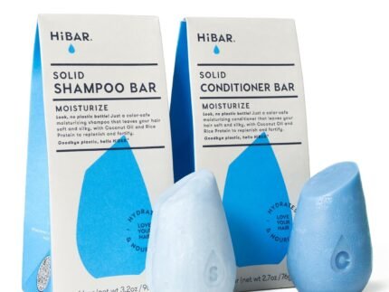 HiBAR – Moisturize Shampoo Bar & Conditioner Set – 2 Solid Bars