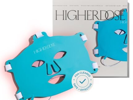 HigherDOSE Red Light Therapy Mask, FSA Eligible, FDA Cleared LED Face Mask